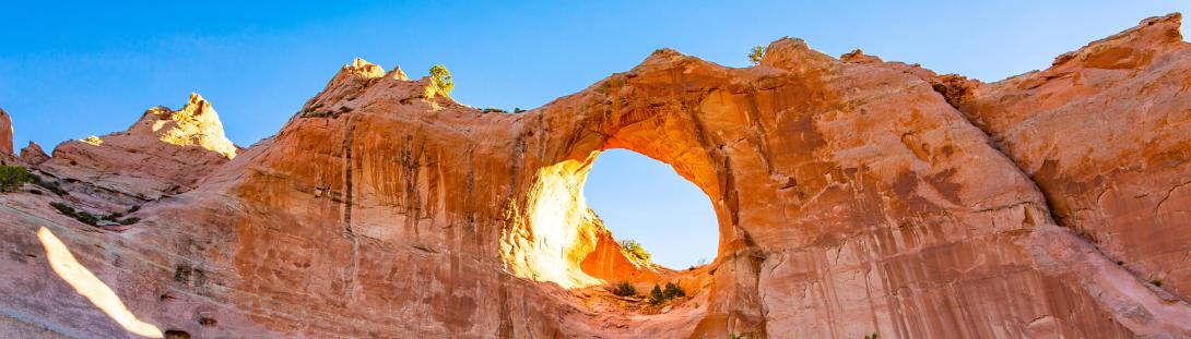 Window Rock in morning light, Arizona, USA